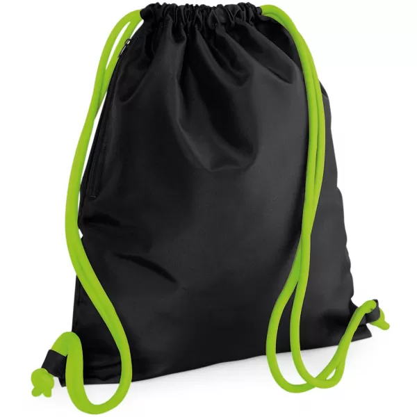  | BG 110 BLACK/LIME GREEN BagBase 