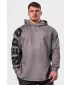 Kimosott Túlméretes kapucnis pulcsi NO BS 371 LIGHT GREY Nebbia
