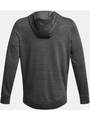 Férfi pulóver UNDER ARMOUR RIVAL TERRY LC FZ 1370409-025 SZÜRKE