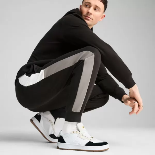  Férfi melegítőnadrág PUMA ESS BLOCK SWEATPANTS FL CL 684688-01 FEKETE 