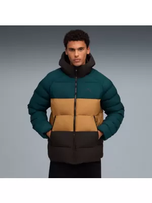Férfi dzseki PUMA MONO HOODED JACKET 688367-75 ZÖLD