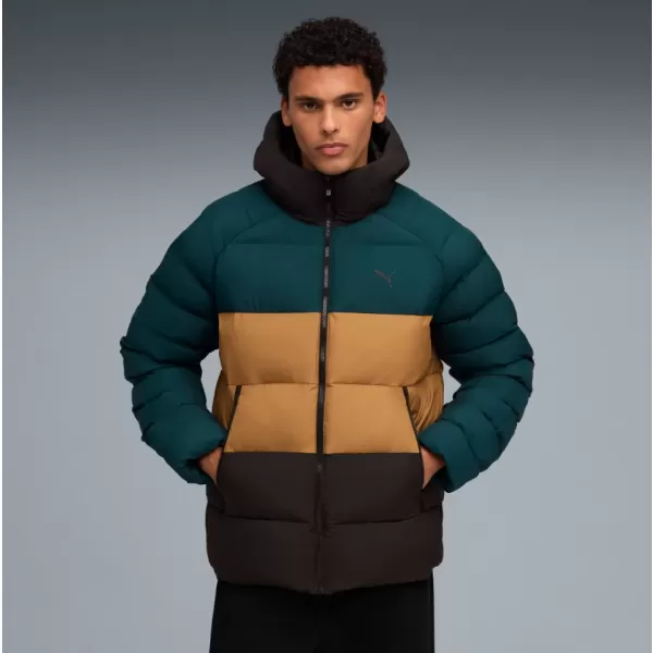  Férfi dzseki PUMA MONO HOODED JACKET 688367-75 ZÖLD 