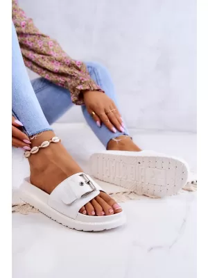 Női divatpapucs BIG STAR JJ274A309 WHITE Big Star Shoes