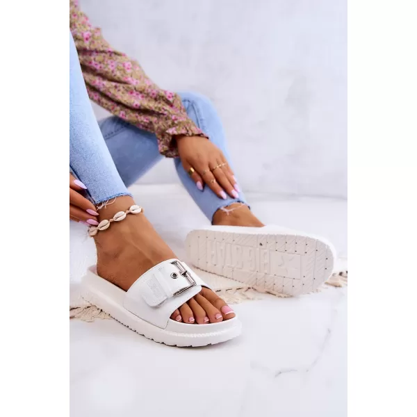  Női divatpapucs BIG STAR JJ274A309 WHITE Big Star Shoes 