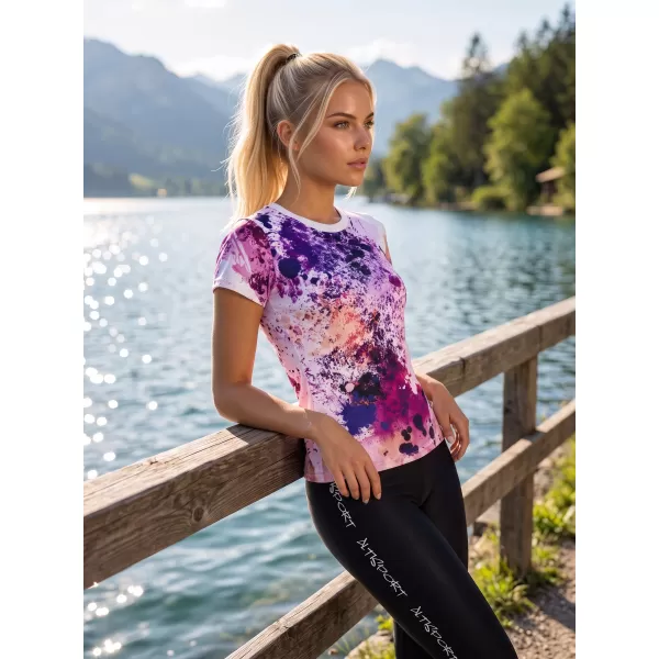  Prémium funkcionális női póló ALTISPORT VOJ/ALW055TR01 LILA/NARANCS 