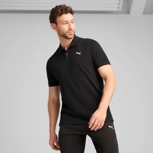  Mens t -phirt gallérral PUMA ESS PIQUE POLO 682554-01 FEKETE 