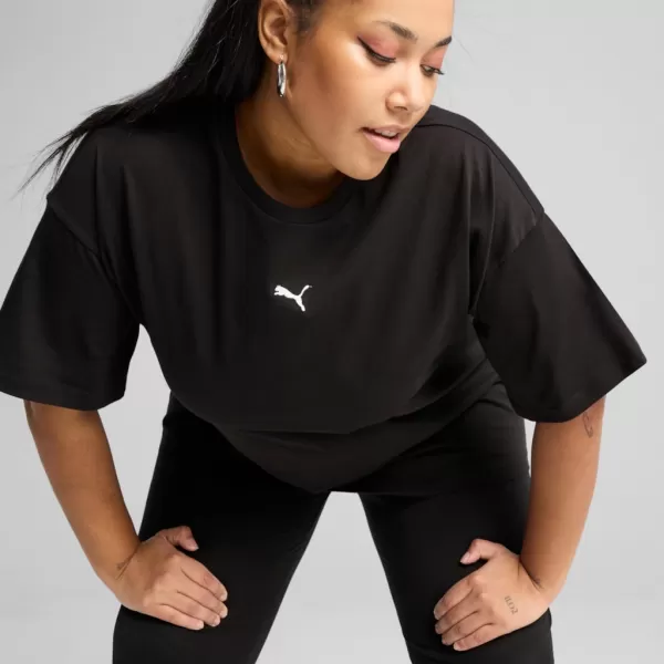  Ing PUMA ESS RELAXED TEE 684971-01 FEKETE 