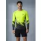 Férfi funkcionális tömörítési T -póló hosszú ujjú prémiummal ALTISPORT VOJ/ALM109TR03 FLUO SÁRGA