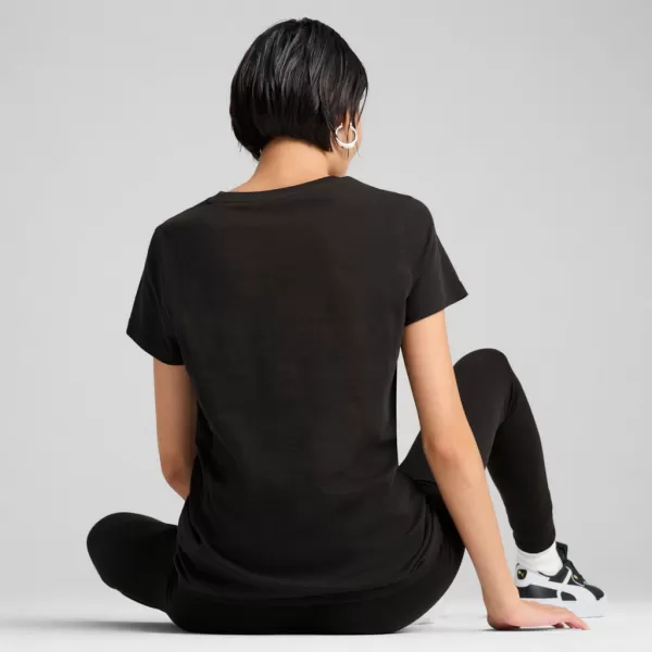  Ing PUMA ESS METALLIC TEE 684995-51 FEKETE 