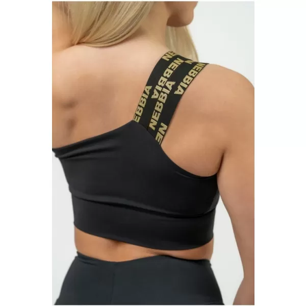  Női sportmelltartó nagy támasztékkal INTENSE Asymmetric 841 BLACK Nebbia 