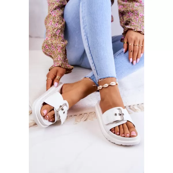  Női divatpapucs BIG STAR JJ274A309 WHITE Big Star Shoes 