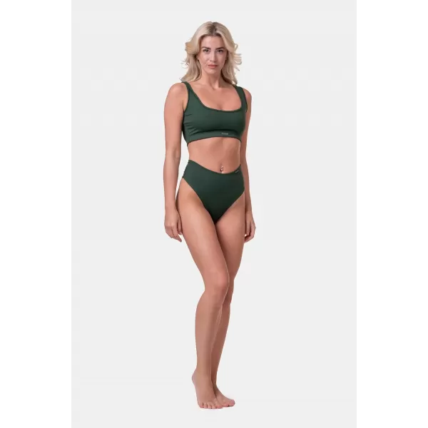  Bikini Active Black - karkötő felső 554 DARK GREEN Nebbia 