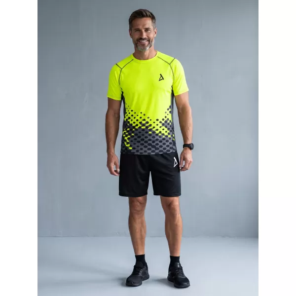  Férfi funkcionális tömörítés T -piró prémium ALTISPORT VOJ/ALM109TR04 FLUO SÁRGA 