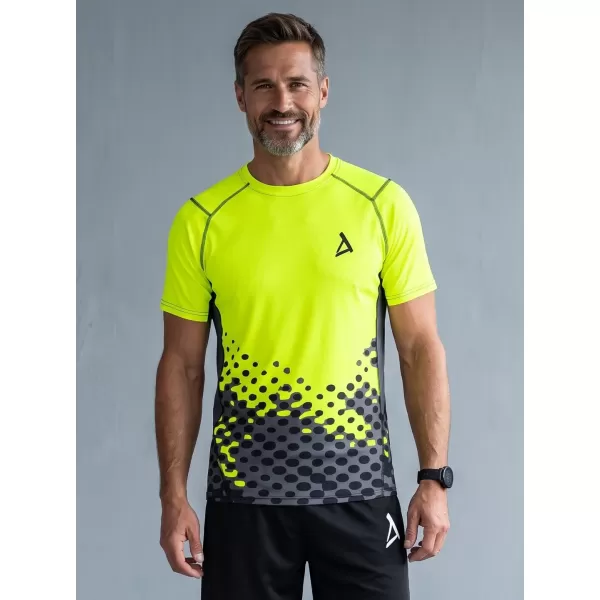  Férfi funkcionális tömörítés T -piró prémium ALTISPORT VOJ/ALM109TR04 FLUO SÁRGA 