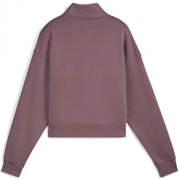  Női pulóver PUMA CLASS COMFORT HALF-ZIP SHORT CREW FL 688138-88 LILA 