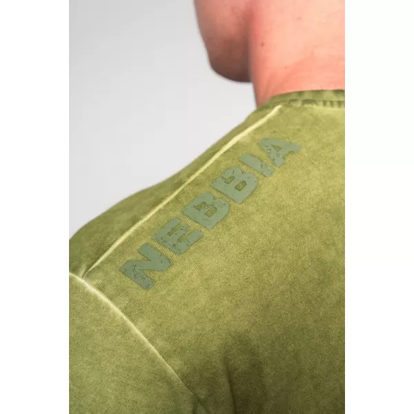  Kimosott túlméretezett póló HERITAGE 355 GREEN Nebbia 