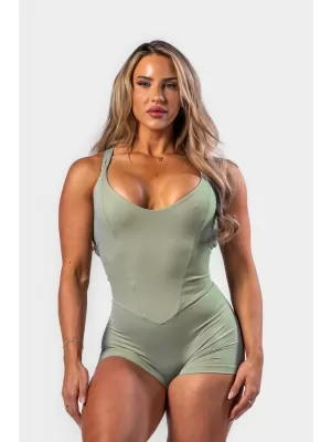 Alakformáló fitnesz overall STRONG BEAUTY 427 LIGHT GREEN Nebbia