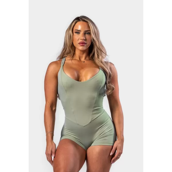  Alakformáló fitnesz overall STRONG BEAUTY 427 LIGHT GREEN Nebbia 