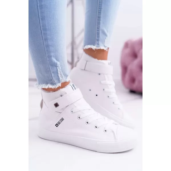  Női bőr bokacsizma BIG STAR V274541FW WHITE Big Star Shoes 