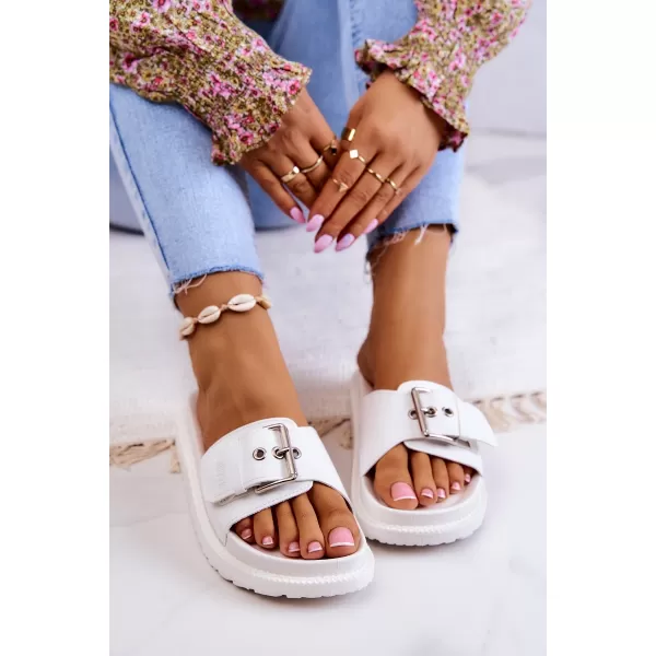  Női divatpapucs BIG STAR JJ274A309 WHITE Big Star Shoes 