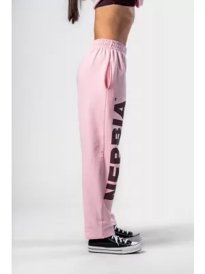 Bő bő melegítőnadrág BOYFRIEND STYLE 432 PINK Nebbia