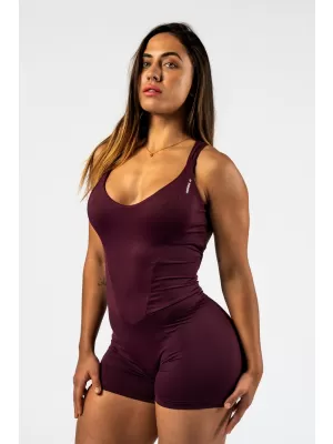 Formáló fitness overall STRONG BEAUTY 427 DARK RED Nebbia