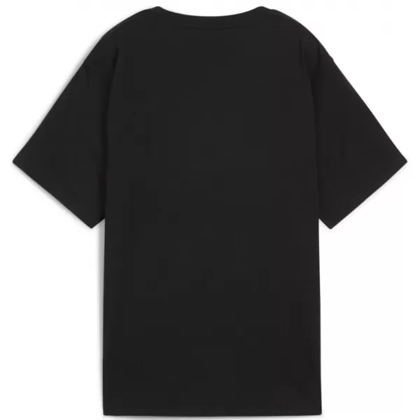  Ing PUMA ESS TAPE RELAXED TEE 685009-01 FEKETE 
