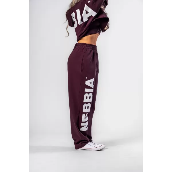  Bő bő melegítőnadrág BOYFRIEND STYLE 432 DARK RED Nebbia 