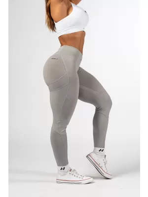 Magas derekú formáló leggings GLUTE PUMP 247 GREY Nebbia