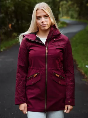 Női softshell dzseki ALTISPORT GEMEE BURGUNDIA