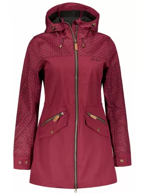 Női softshell dzseki ALTISPORT GEMEE BURGUNDIA