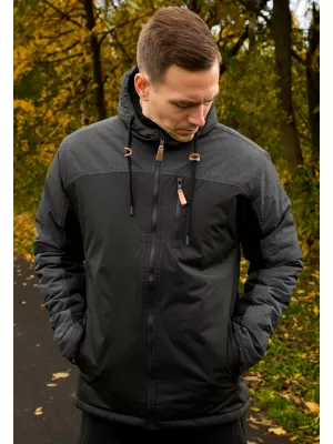 Férfi téli kabát ALTISPORT NEROM FEKETE