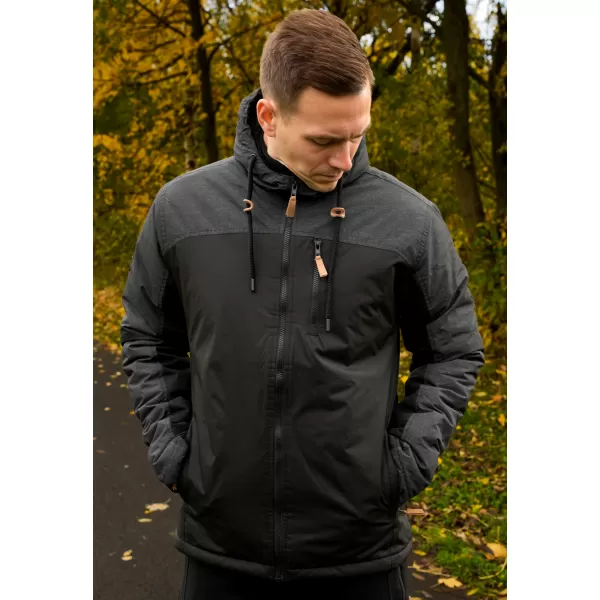  Férfi téli kabát ALTISPORT NEROM FEKETE 