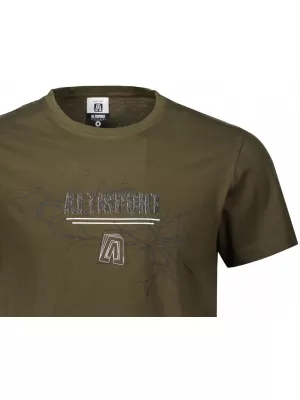 Pánské triko ALTISPORT CARRYOVER ALM165129 MILITARY