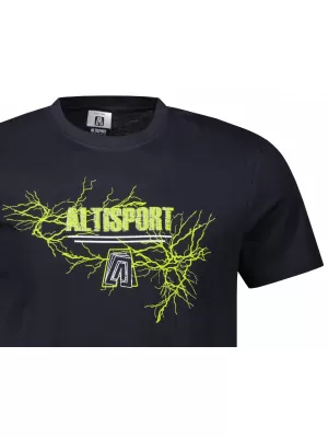 Pánské triko ALTISPORT CARRYOVER ALM165129 NÁMOŘNÍ MODRÁ