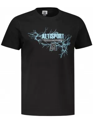 Pánské triko ALTISPORT CARRYOVER ALM165129 ČERNOMODRÁ