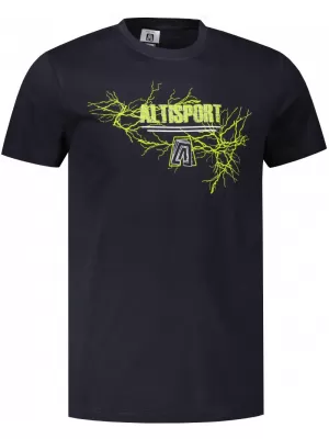 Pánské triko ALTISPORT CARRYOVER ALM165129 NÁMOŘNÍ MODRÁ