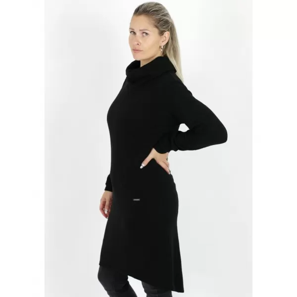  Női pulóver ruha KIXMI RIVA FEKETE 