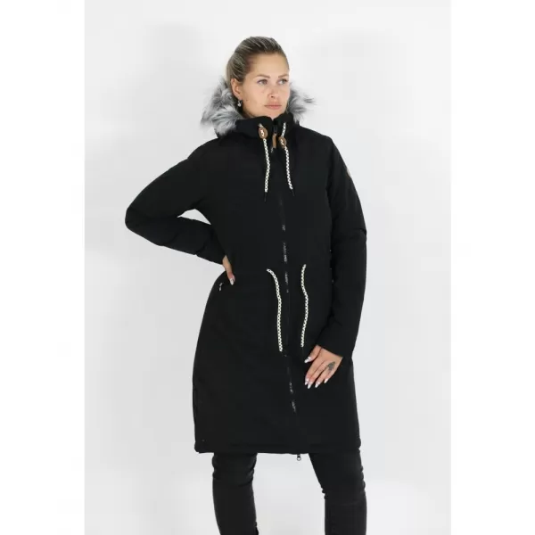  Női kabát ALTISPORT VOLENA LCTB218 FEKETE 