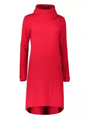 Női pulóver ruha KIXMI RIVA PIROS