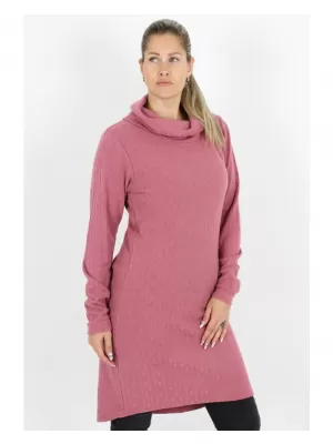 Női pulóver ruha KIXMI RIVA SÖTÉT RÓZSASZÍN