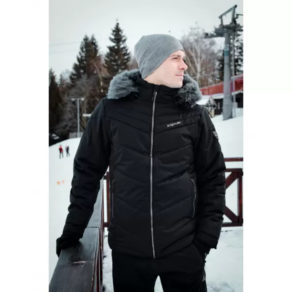  Férfi téli kabát ALTISPORT BALDER FEKETE 