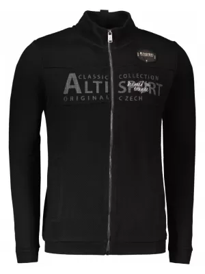 Férfi pulóver ALTISPORT BLAKE FEKETE