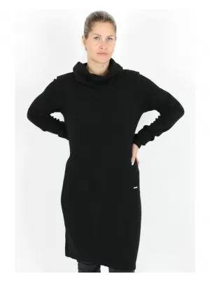 Női pulóver ruha KIXMI RIVA FEKETE
