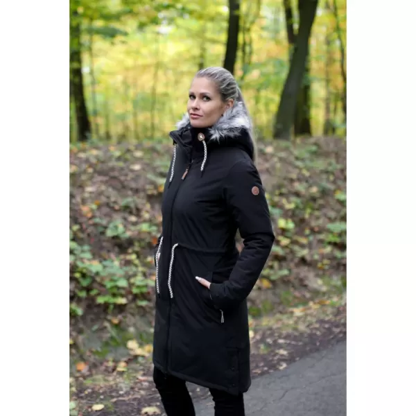  Női kabát ALTISPORT VOLENA LCTB218 FEKETE 