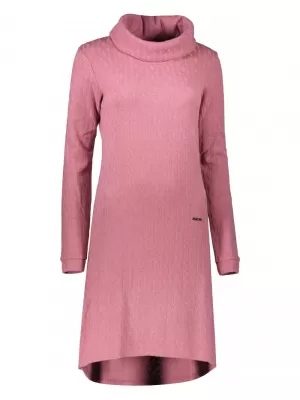 Női pulóver ruha KIXMI RIVA SÖTÉT RÓZSASZÍN