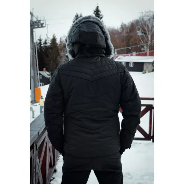  Férfi téli kabát ALTISPORT BALDER FEKETE 