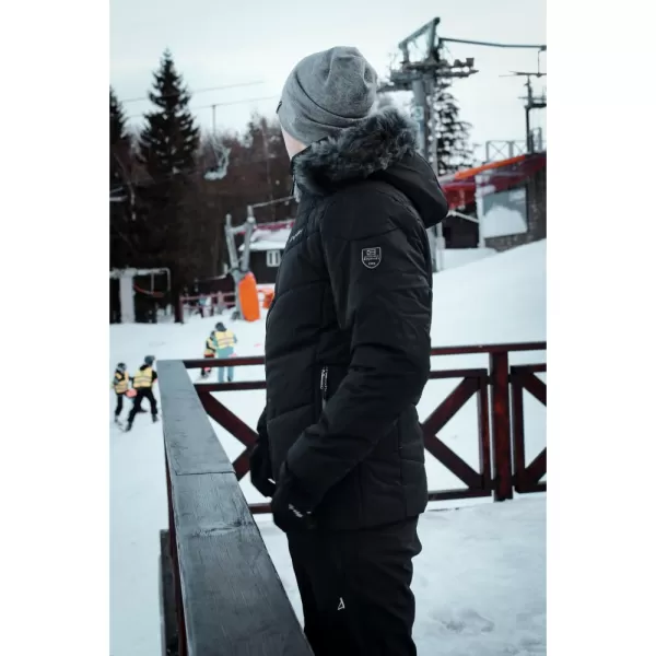  Férfi téli kabát ALTISPORT BALDER FEKETE 