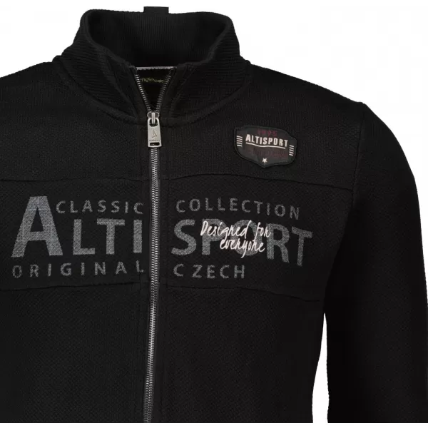  Férfi pulóver ALTISPORT BLAKE FEKETE 