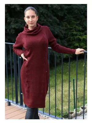 Női hosszú pulóver ALTISPORT BELLA BURGUNDIA